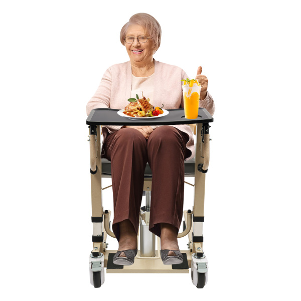Patiëntenlift voor thuis, 180° gesplitste rolstoel, draagbare transportlift, draagbare transportlift met potje