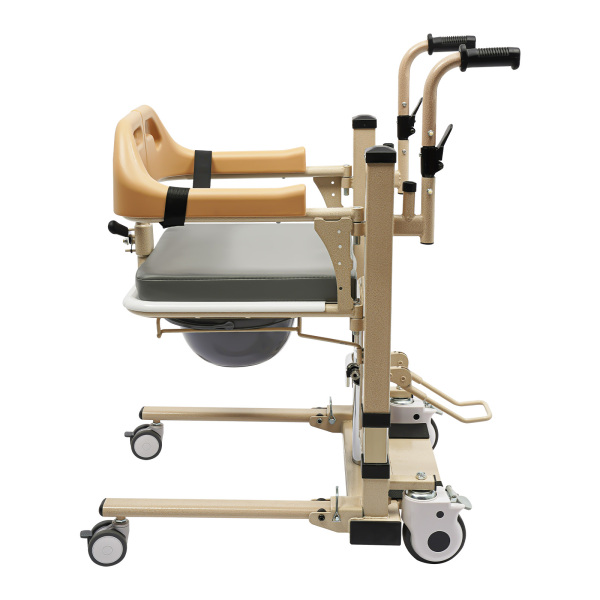 Patiëntenlift voor thuis, 180° gesplitste rolstoel, draagbare transportlift, draagbare transportlift met potje