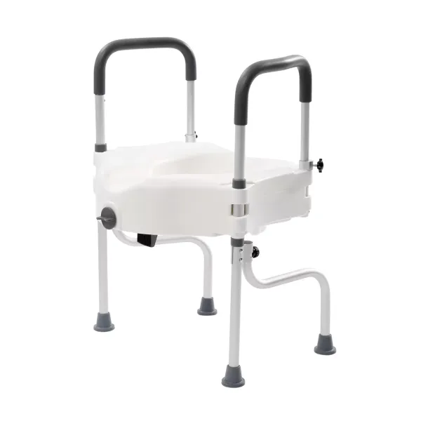 Toiletbrillift en veiligheidsframe voor ouderen met armleuning, lift 110 mm, gewicht 150 kg