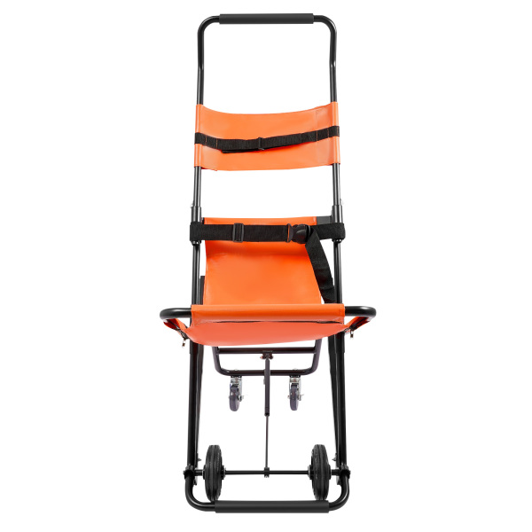 Handmatige trapstoel, opvouwbare noodtrapstoel met wielen, draagbare transporttrapstoel - oranje Handmatige trapstoel, opvouwbare noodtrapstoel met wielen, draagbare transporttrapstoel - oranje
