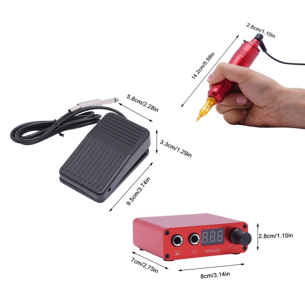 Tattoo Pen Set Rotary Tattoo Kit Veilige tattoo 5-delige tattoo-naalden Tattoo Pen Set Rotary Tattoo Kit Veilige tattoo 5-delige tattoo-naalden