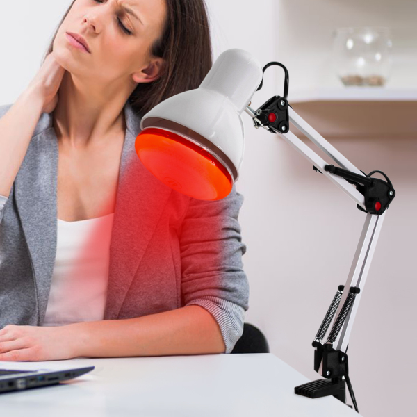 Infraroodlamp, infraroodlichttherapie, verwarmingstemperatuur: ongeveer 100℃, 220V, 150W, wit