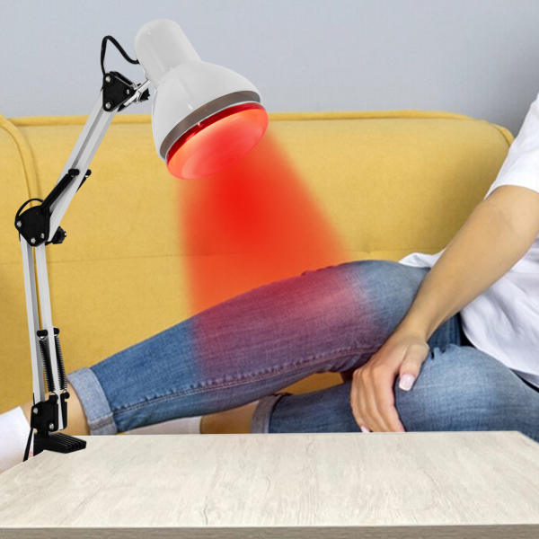 Infraroodlamp, infraroodlichttherapie, verwarmingstemperatuur: ongeveer 100℃, 220V, 150W, wit Infraroodlamp, infraroodlichttherapie, verwarmingstemperatuur: ongeveer 100℃, 220V, 150W, wit
