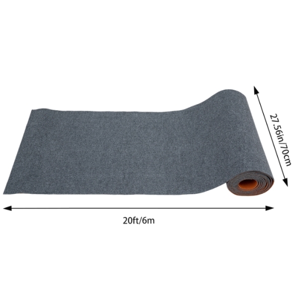 Antislipvloermat van 70 cm * 6 m, milieuvriendelijk en geurloos, gemaakt van TPR, polyester, askrijtstrepen Antislipvloermat van 70 cm * 6 m, milieuvriendelijk en geurloos, gemaakt van TPR, polyester, askrijtstrepen