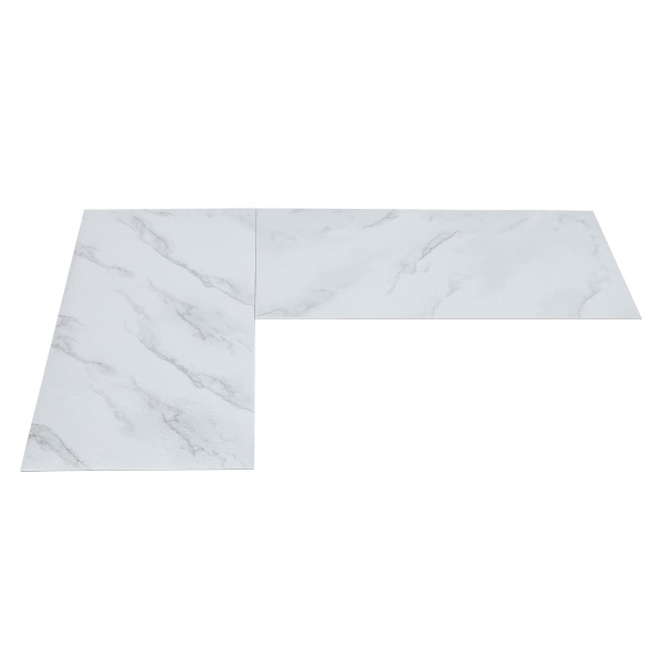 24 stuks zelfklevende PVC Peel and Stick-vloertegels - 60 x 30 cm - voor woonkamer, slaapkamer, eetkamer, keuken - wit 24 stuks zelfklevende PVC Peel and Stick-vloertegels - 60 x 30 cm - voor woonkamer, slaapkamer, eetkamer, keuken - wit