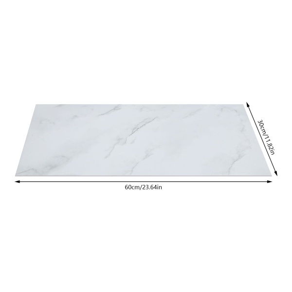 24 stuks zelfklevende PVC Peel and Stick-vloertegels - 60 x 30 cm - voor woonkamer, slaapkamer, eetkamer, keuken - wit 24 stuks zelfklevende PVC Peel and Stick-vloertegels - 60 x 30 cm - voor woonkamer, slaapkamer, eetkamer, keuken - wit