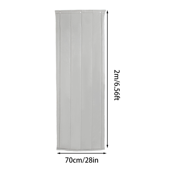 Isolerend deurgordijn, insectenhor voor winterdeuren, geluidsisolerende deken, 70*200cm, Grijs Isolerend deurgordijn, insectenhor voor winterdeuren, geluidsisolerende deken, 70*200cm, Grijs