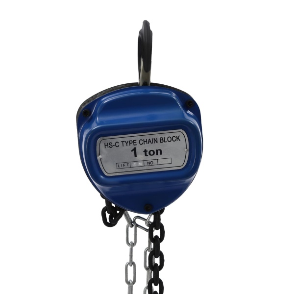 Professionele 4 m kettingtakel - 1000 kg - Gegalvaniseerde kraan - Tot 1 toon blauw
