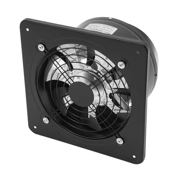 10 Inch Afzuigventilator, Draagbare Ventilatieventilator, Keuken Afzuigventilator Muurbevestiging met Terugslagklep