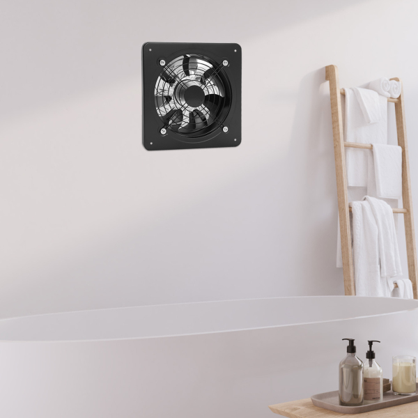 10 Inch Afzuigventilator, Draagbare Ventilatieventilator, Keuken Afzuigventilator Muurbevestiging met Terugslagklep