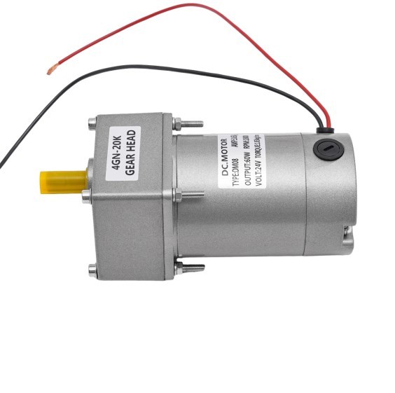 DC-reductiemotor, 24V 60W-motor met hoge koppelsnelheidsregeling, reductiemotor DC-reductiemotor, 24V 60W-motor met hoge koppelsnelheidsregeling, reductiemotor