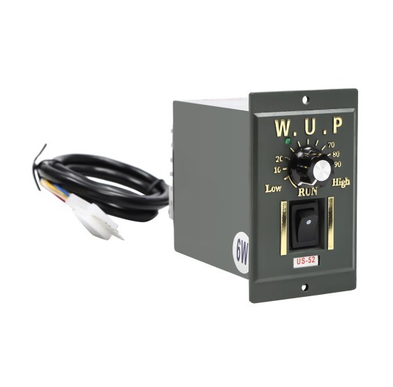 Motorreductor met toerentalregelaar + houder, 6 W, AC 220 V, 90 K