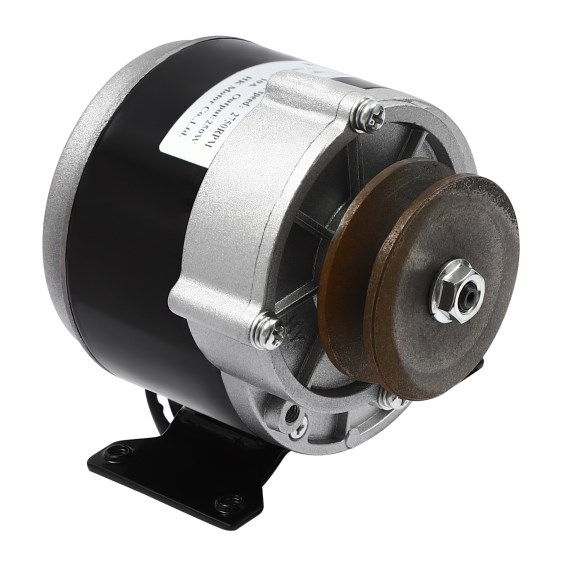 Elektromotor met versnellingsbak, krachtige elektromotor met poelie, reductiemotor, 36V