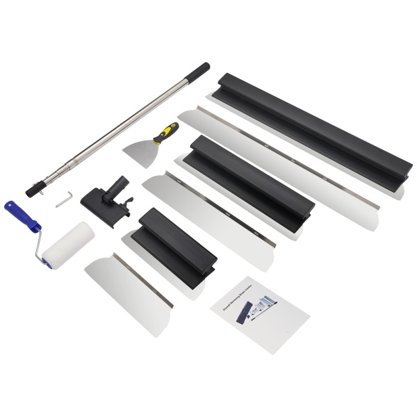 Drywall skimming gereedschap set, Drywall gereedschap, Drywall schrapen messen met verlengstuk (30/50/80CM)