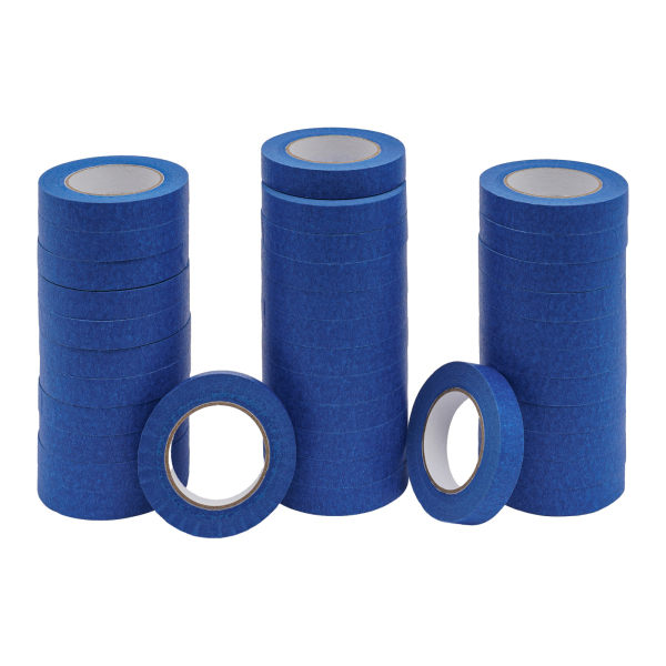 36 rollen schilderstape, 24 mm x 55 m, blauwe masking, schilderstape, UV-bestendig, vochtbestendig