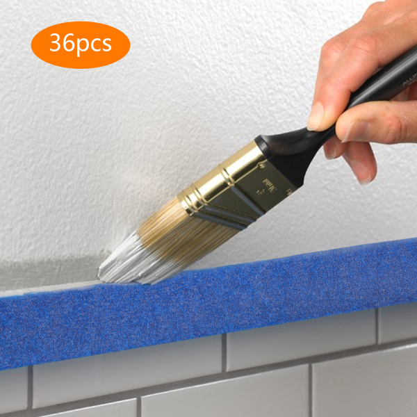 36 rollen schilderstape, 24 mm x 55 m, blauwe masking, schilderstape, UV-bestendig, vochtbestendig