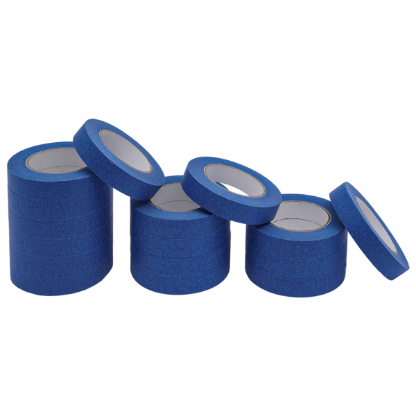 36 rollen schilderstape, 24 mm x 55 m, blauwe masking, schilderstape, UV-bestendig, vochtbestendig