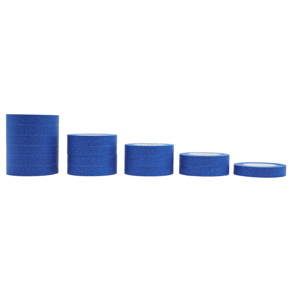 Schilderstape, 54 rollen, 24 mm x 55 m, blauw, maskeertape, UV-bestendig, vochtbestendig Schilderstape, 54 rollen, 24 mm x 55 m, blauw, maskeertape, UV-bestendig, vochtbestendig