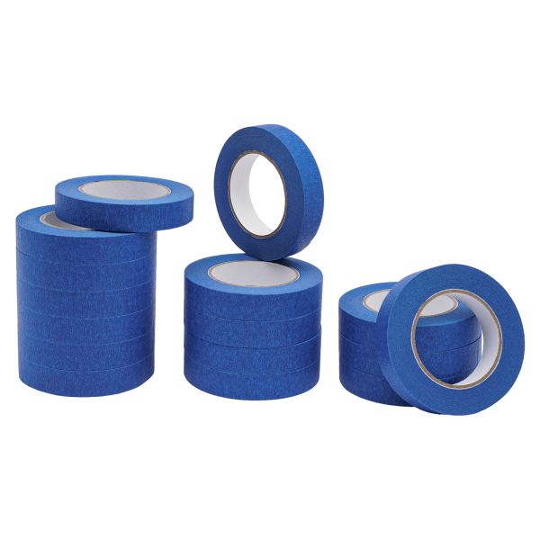 Schilderstape, 54 rollen, 24 mm x 55 m, blauw, maskeertape, UV-bestendig, vochtbestendig