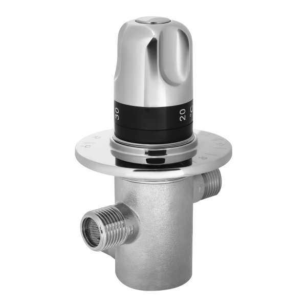G1/2 "Badkamer Hoekkraan Massief Koper Zilver Drieweg Douche Schakelkraan Handmatige Douche Thermostatische Mengkraan Ideaal Voor Gebruik In Wastafels G1/2 "Badkamer Hoekkraan Massief Koper Zilver Drieweg Douche Schakelkraan Handmatige Douche Thermostatische Mengkraan Ideaal Voor Gebruik In Wastafels