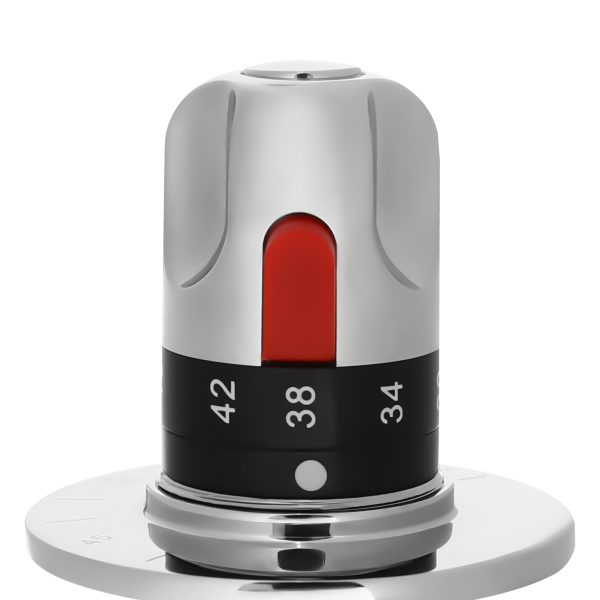 G1/2 "Badkamer Hoekkraan Massief Koper Zilver Drieweg Douche Schakelkraan Handmatige Douche Thermostatische Mengkraan Ideaal Voor Gebruik In Wastafels