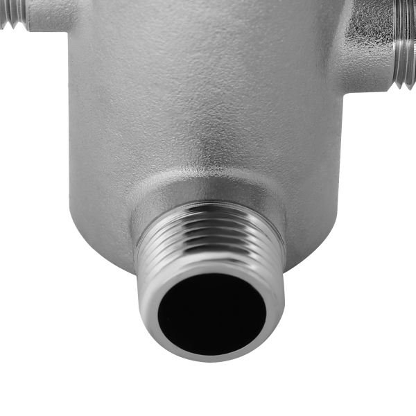 G1/2 "Badkamer Hoekkraan Massief Koper Zilver Drieweg Douche Schakelkraan Handmatige Douche Thermostatische Mengkraan Ideaal Voor Gebruik In Wastafels