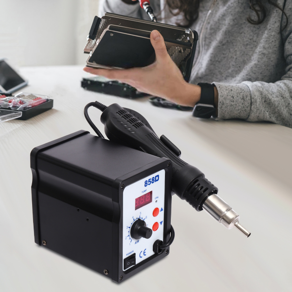 Heteluchtpistool met digitaal display en instelbare temperatuur, draagbaar heteluchtpistool, 700W