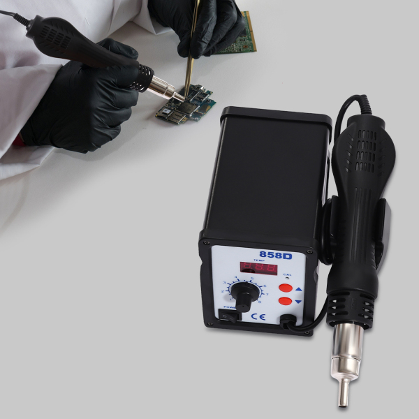 Heteluchtpistool met digitaal display en instelbare temperatuur, draagbaar heteluchtpistool, 700W