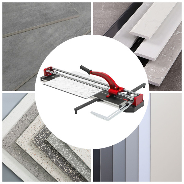 Handmatige tegelsnijder Rood Geschikt voor het snijden van materialen met een dikte binnen 3/5'' en een breedte binnen 0,39-31'' Wandtegels Groeftegels Verhoogde tegels