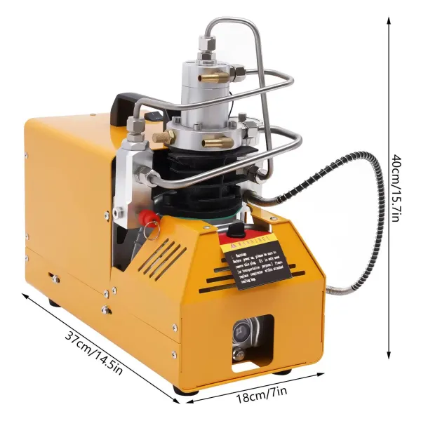 Hogedrukcompressor 50 l/min 300 bar PCP-inflator, lektesten, druktesten, PCP-luchtcompressor