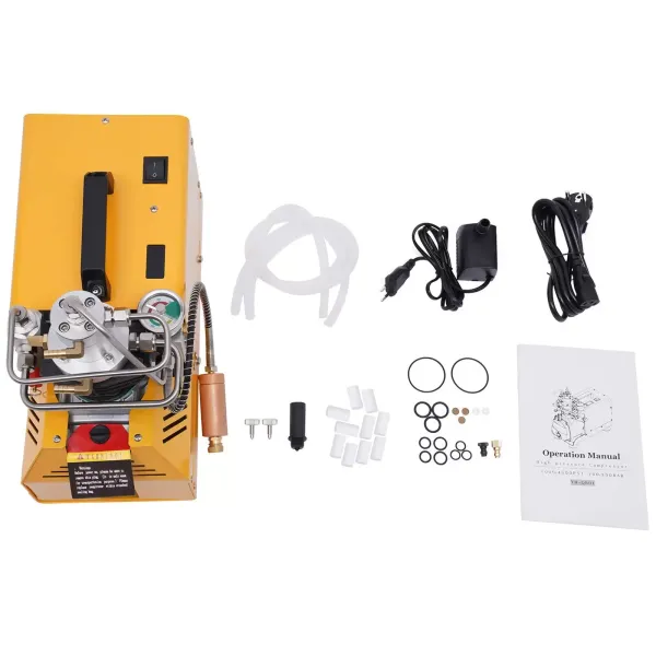 Hogedrukcompressor 50 l/min 300 bar PCP-inflator, lektesten, druktesten, PCP-luchtcompressor