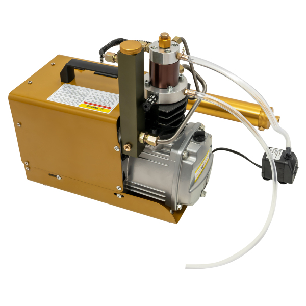 Hogedrukluchtpomp Hogedrukluchtcompressorpomp Elektrische luchtpomp Geschikt voor industriële pijpleidingtesten 13,4 * 7,1 * 13,4 inch Geel