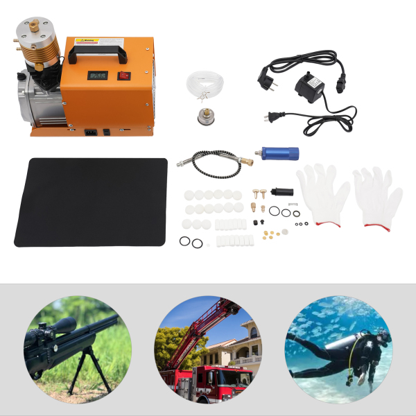 Draagbare PCP-luchtcompressorpomp, hogedrukluchtcompressorpomp, elektrische luchtpomp - elektrisch hoogspanningsmodel Draagbare PCP-luchtcompressorpomp, hogedrukluchtcompressorpomp, elektrische luchtpomp - elektrisch hoogspanningsmodel