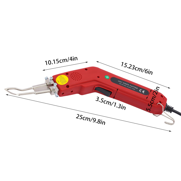 100W stoffen touwsnijder, professionele elektrische heatsealer-snijder met instelbaar vermogen, 220-240V / 100W