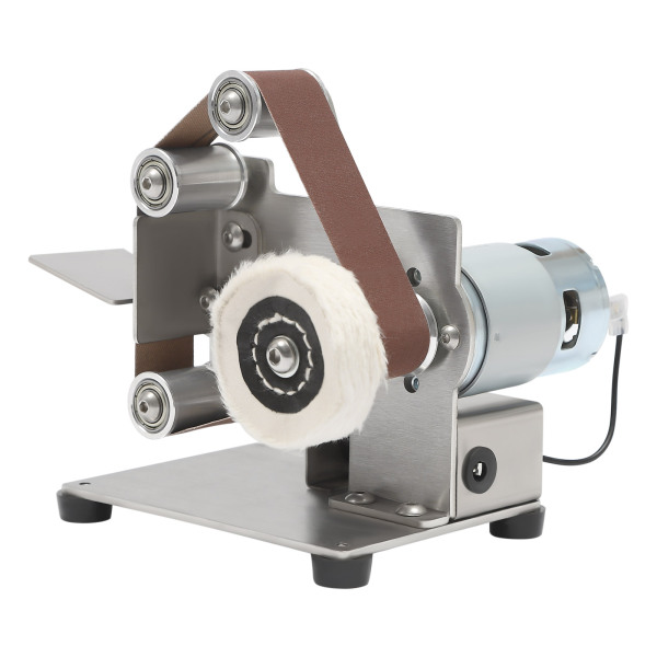 CNCEST Mini-bandschuurmachine met 10 schuurbanden 150W Max10000RPM DIY-polijstmachineslijper 7-snelheden verstelbare voeding 3-delige moersleutel