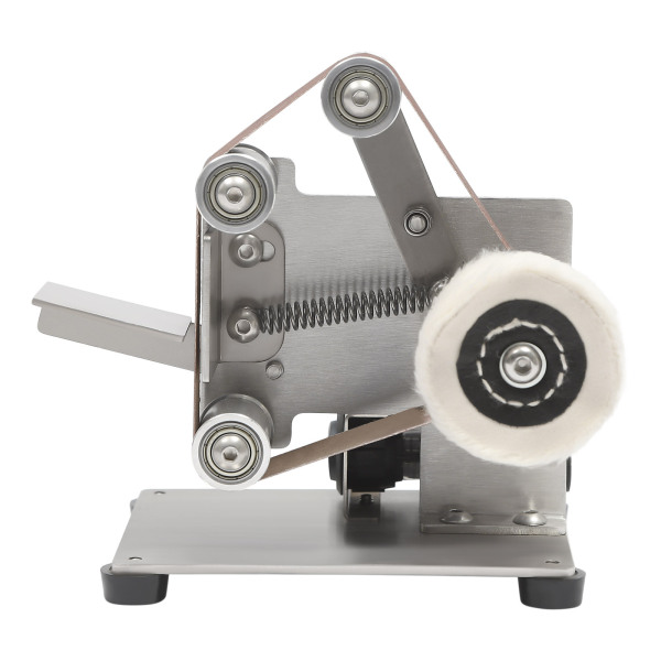 CNCEST Mini-bandschuurmachine met 10 schuurbanden 150W Max10000RPM DIY-polijstmachineslijper 7-snelheden verstelbare voeding 3-delige moersleutel