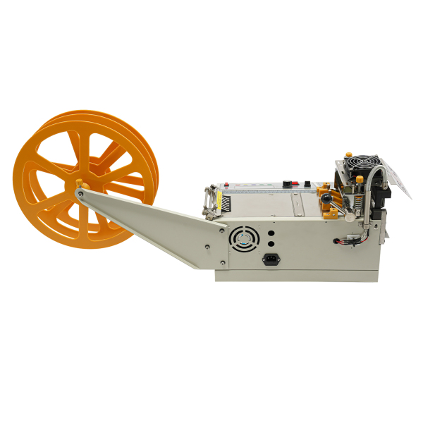 400W 220V Webbing Snijmachine Automatische Warme en Koude Tape Snijder Automatische Lint Band Stof Snijder 15.75*11.8*11in Wit
