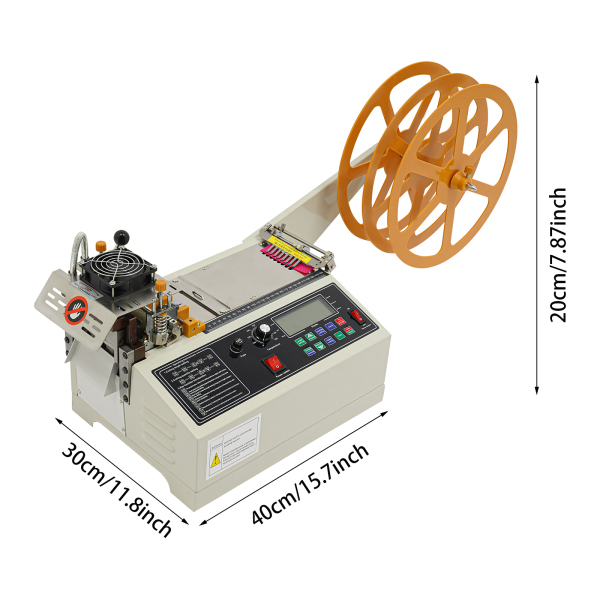 Webbing snijmachine, automatische warme en koude tape snijder, automatische lintband stof snijder