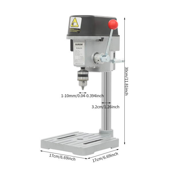 Mini-boormachine, mini-tafelboormachine met snoer, draagbare boormachine voor lesexperimenten, doe-het-zelf-knutselwerk
