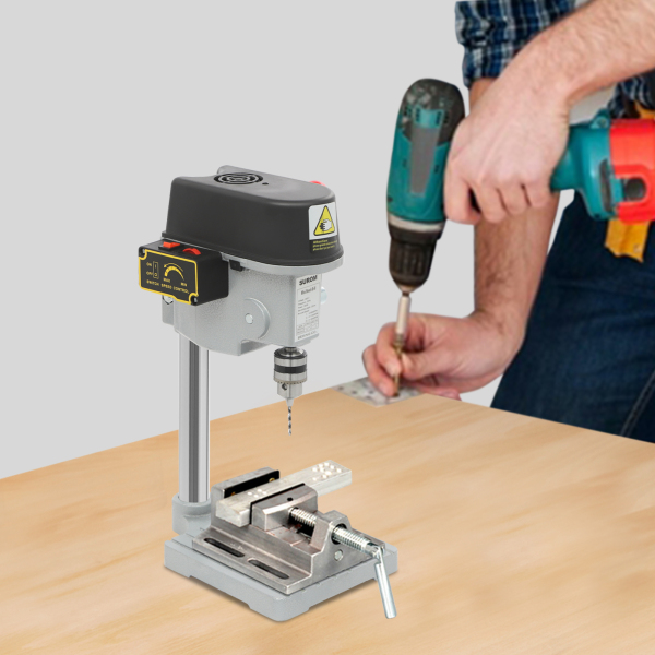 Mini-boormachine, mini-tafelboormachine met snoer, draagbare boormachine voor lesexperimenten, doe-het-zelf-knutselwerk