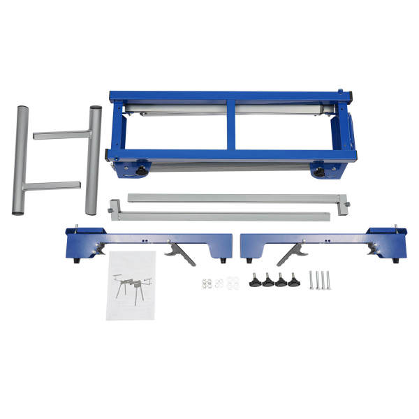 Crosscut Saw Work Table, Saw Table, Underframe Machine Table, verstelbaar en opvouwbaar ontwerp