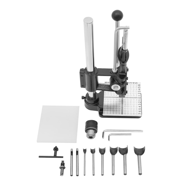 Handmatige lederen perforator - met 3-16 mm doorn en halfronde perforator - Ponsgereedschap voor leer-doe-het-zelf Handmatige lederen perforator - met 3-16 mm doorn en halfronde perforator - Ponsgereedschap voor leer-doe-het-zelf