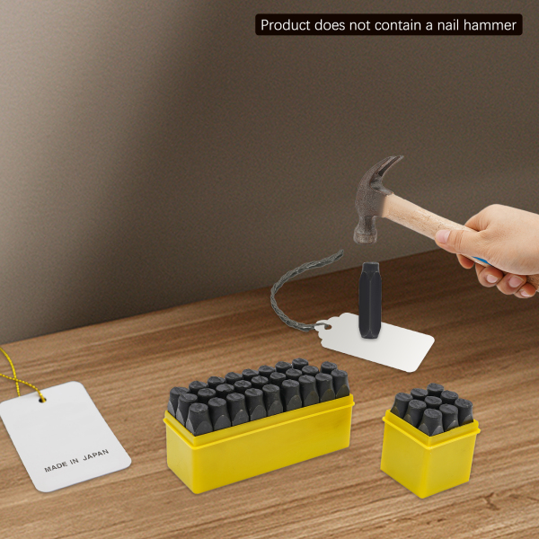 Set van 36, Handmatige Metalen Stempel Pons Set, Stalen Letter Ponsen Tool, Stalen Letter Ponsen Tool
