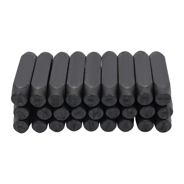 Set van 36, Handmatige Metalen Stempel Pons Set, Stalen Letter Ponsen Tool, Stalen Letter Ponsen Tool
