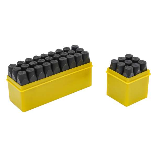 Set van 36, Handmatige Metalen Stempel Pons Set, Stalen Letter Ponsen Tool, Stalen Letter Ponsen Tool