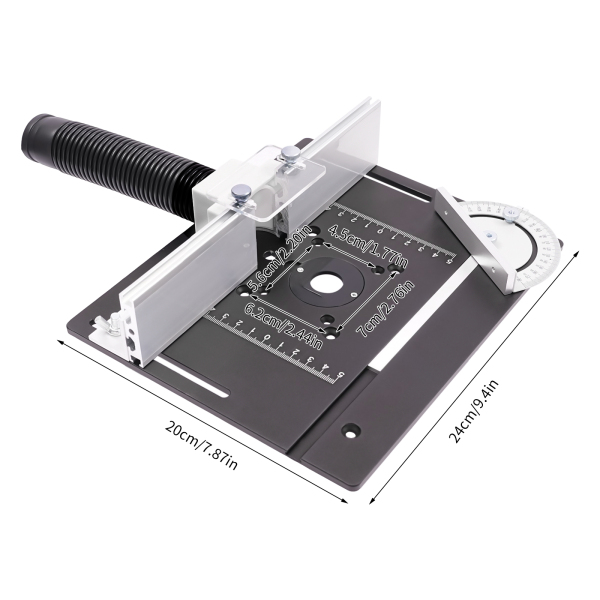 De Plaat van het Tussenvoegsel van de routerlijst, Houten de Bord Flip van de Aluminiumlegering van de Router, In orde makend Hulpmiddelen, 24*20cm De Plaat van het Tussenvoegsel van de routerlijst, Houten de Bord Flip van de Aluminiumlegering van de Router, In orde makend Hulpmiddelen, 24*20cm