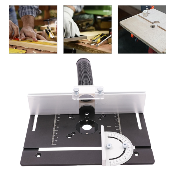 De Plaat van het Tussenvoegsel van de routerlijst, Houten de Bord Flip van de Aluminiumlegering van de Router, In orde makend Hulpmiddelen, 24*20cm