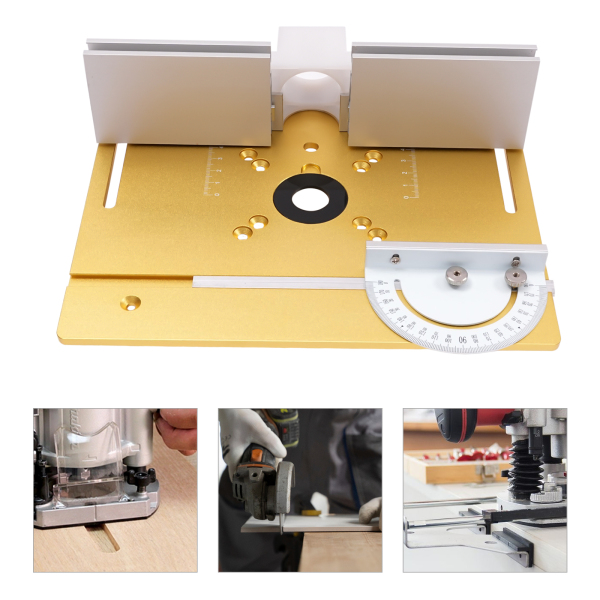 Top Freesplaat Aluminium Freesmachine Tafeloppervlak Houtbewerking Graveermachine (Gouden)