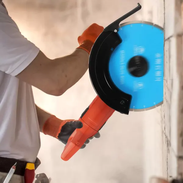 3000 W elektrische muurfrees met zaagblad voor het zagen van baksteen, beton, zaagdiepte 13,5 cm