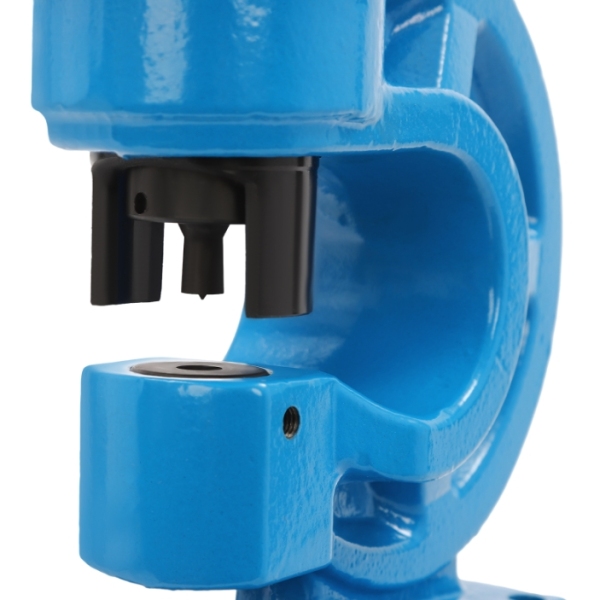 CH-60 hydraulische ponspers, ontwerp met enkele olieretour, 4 ponsmatrijzen, blauw